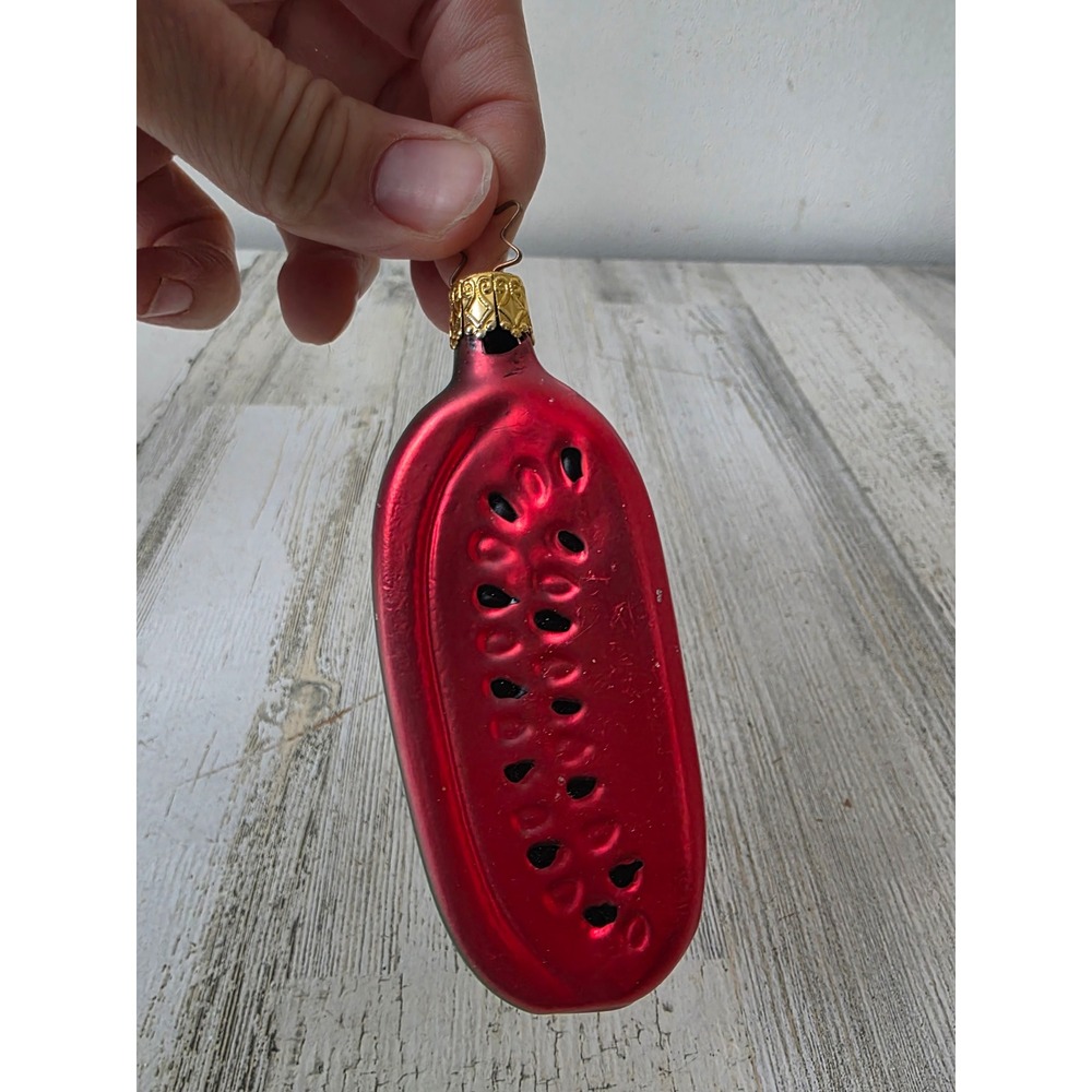 Vintage‎ inge glas watermelon ornament fruit kitchen Xmas tree